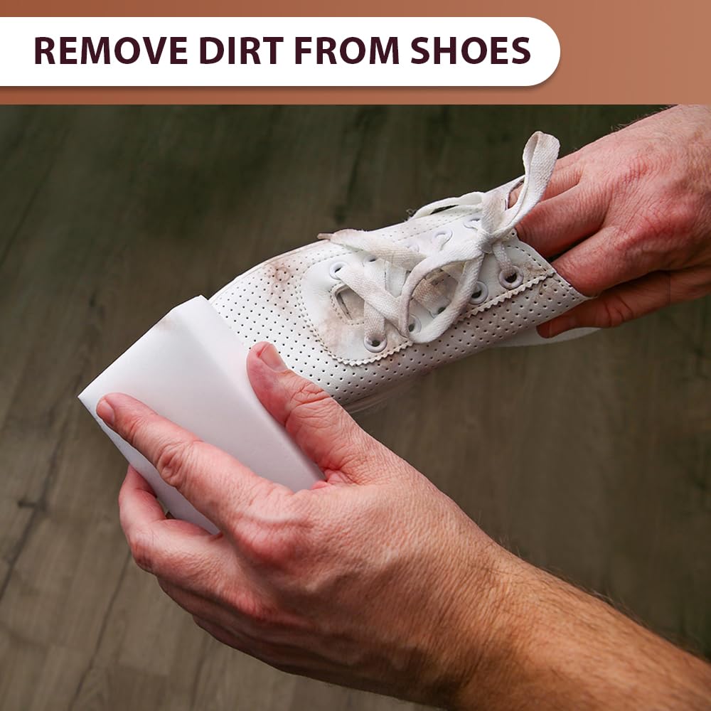 FABRIO Melamine Cleaning Eraser Sponges - Pack of 10 with 2 Denser for Heavy-Duty Cleaning 7