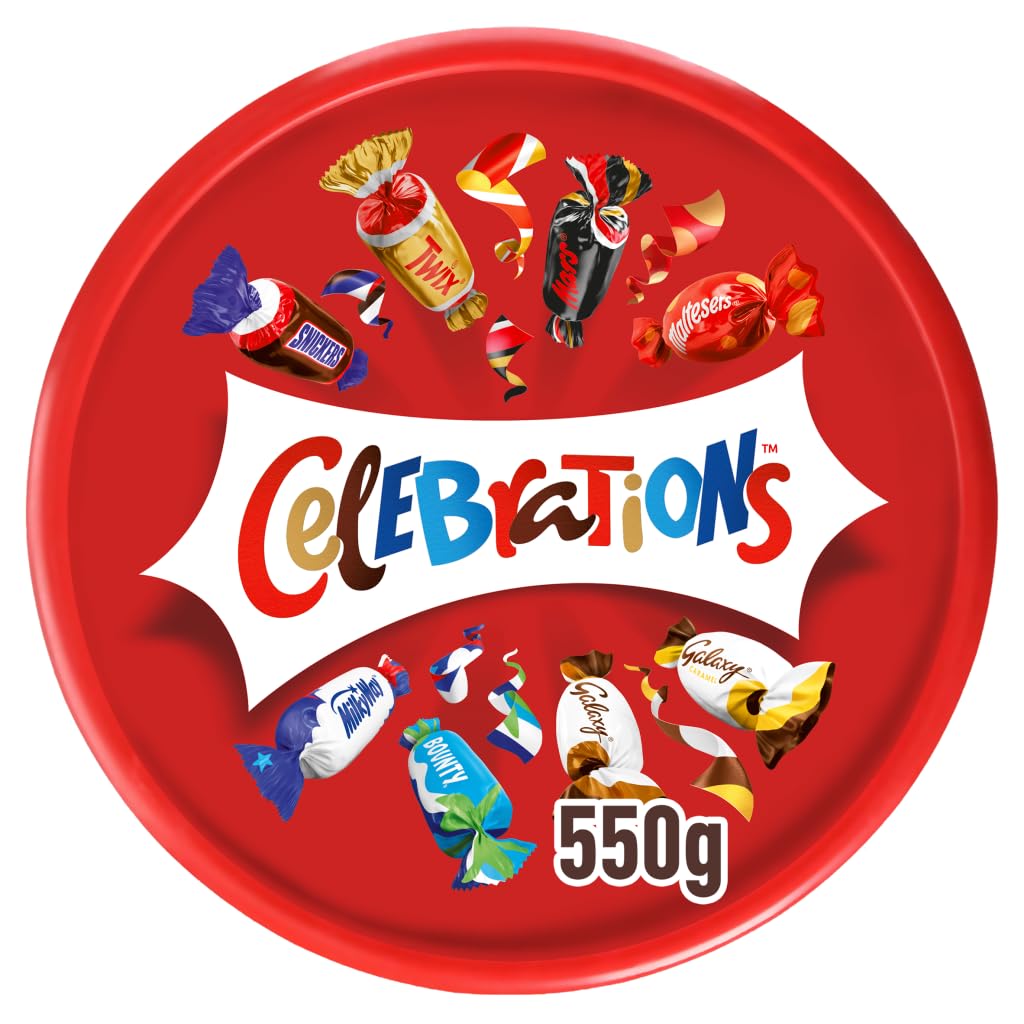 Celebrations Milk Chocolate & Biscuit Bars Sharing Tub 500g