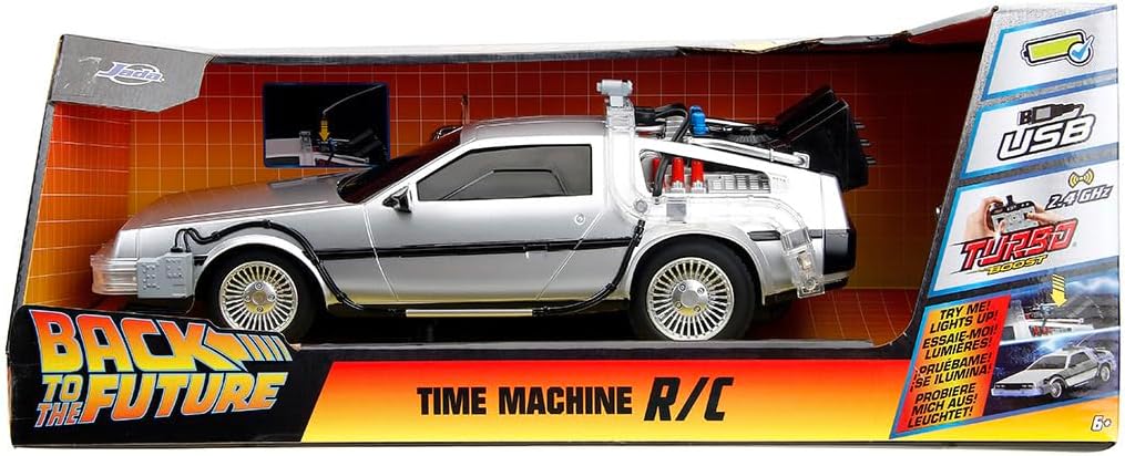 Jada Back to the Future Time Machine Remote Controlled Vehicle - 1:16 Scale, Black 7