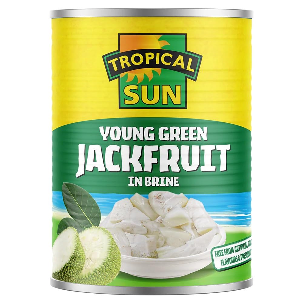 Tropical Sun Young Green Jackfruit in Brine - 560g Can | Vegan & Vegetarian Friendly 1