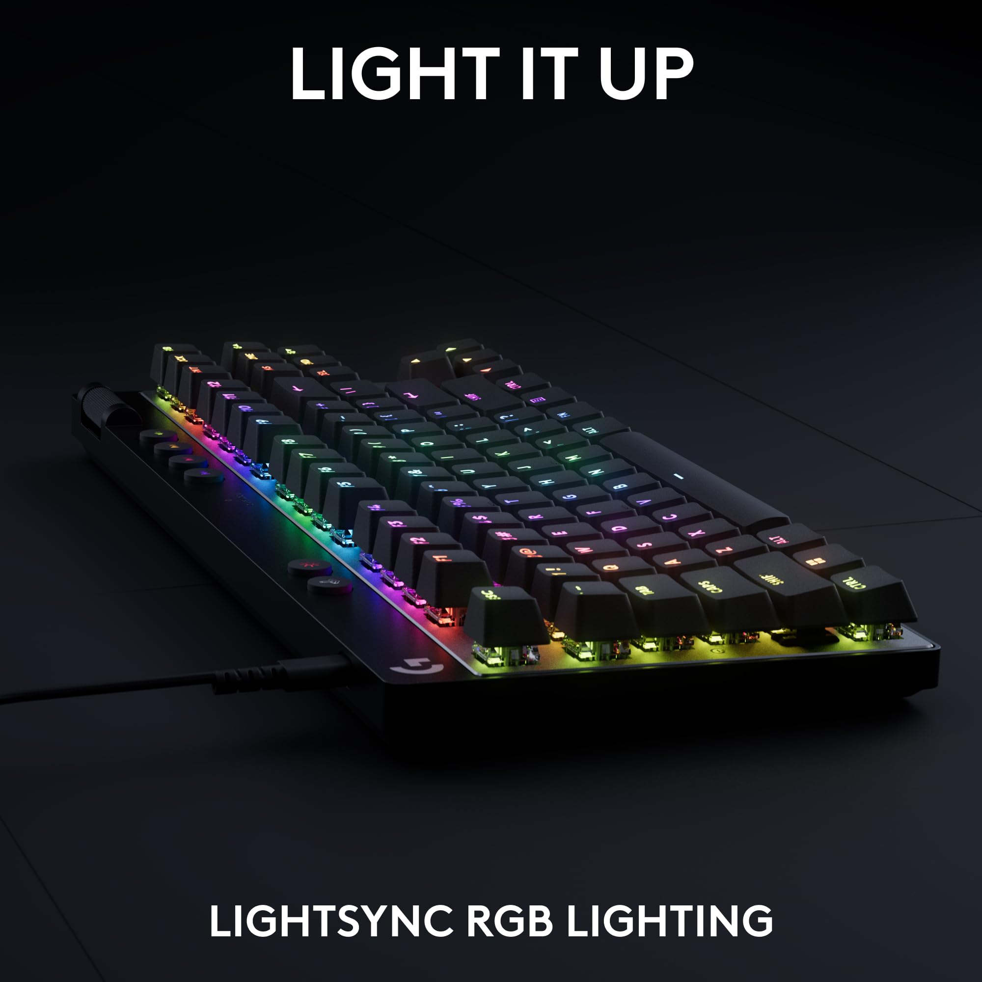 Logitech G PRO X TKL RAPID Wired Gaming Keyboard - Magnetic Hall-Effect Switches, RGB LIGHTSYNC, Tenkeyless Design