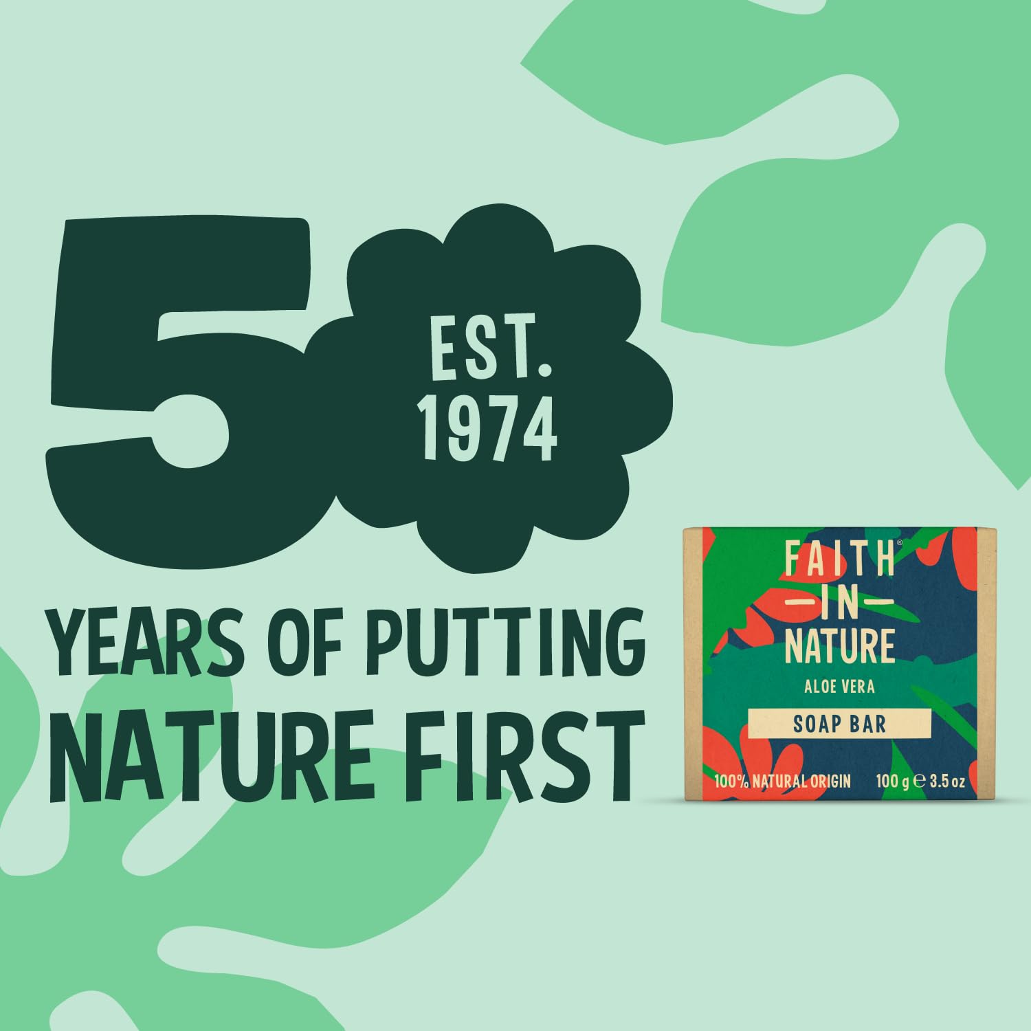 Faith in Nature Organic Aloe Vera Soap Bar (100g) 6