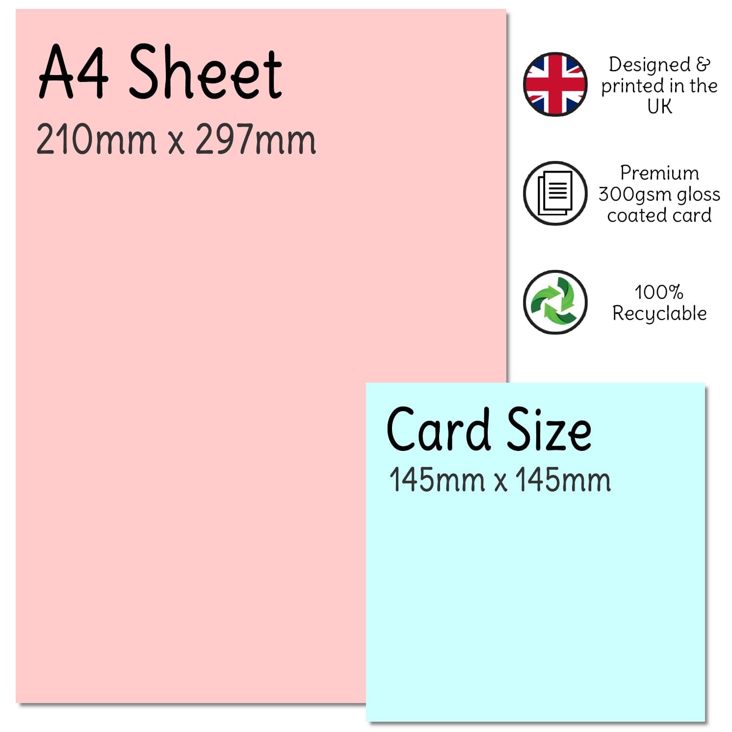 Stuff4 Girls 5th Birthday Card - Cool Unicorn Sunglasses Design | 145mm x 145mm 6