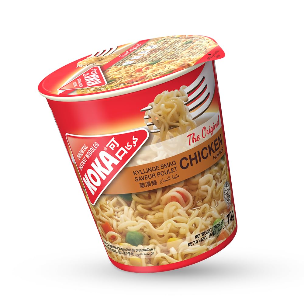 Koka Original Chicken Flavour Oriental Style Instant Noodles 12 Cups (70g Each) 5
