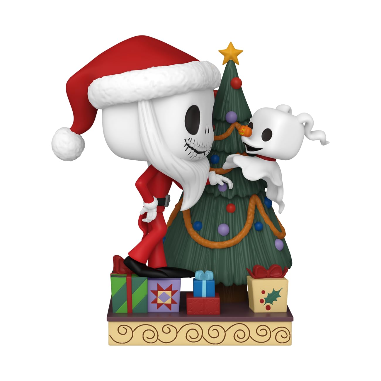 Funko Pop! Deluxe: Disney's The Nightmare Before Christmas 30th - Jack Skellington & Zero with Tree Vinyl Figure 3