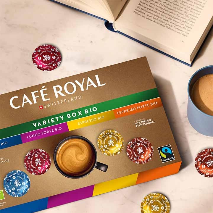 Café Royal Professional Pads - Bio Variety Box for Nespresso Professional, 40 Count 4