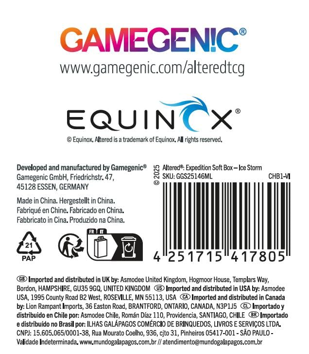 Gamegenic Altered® Expedition Soft Box - Holds 50 Double-Sleeved Cards with Cobra Neck Access