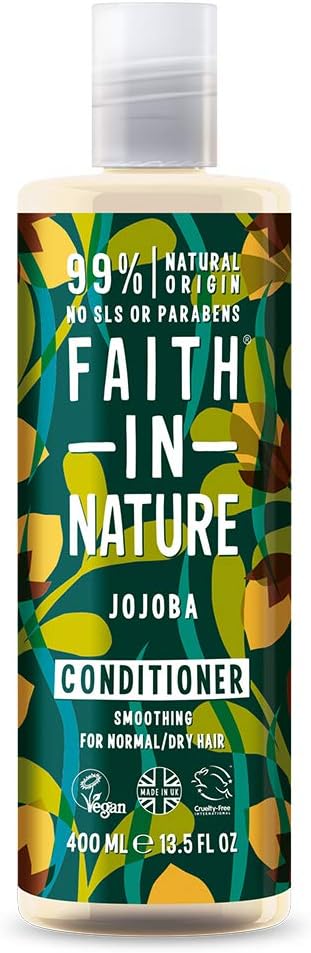 Faith In Nature Jojoba Conditioner - Smoothing Vegan Formula for Dry Hair (400 ml)