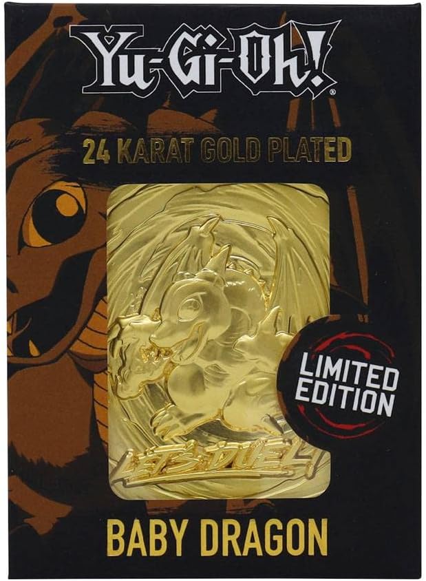 YU-GI-OH! Yu-Gi-Oh! Gold Series - Baby Dragon 24K Gold Plated Metal Collectible Card (YGO29G)