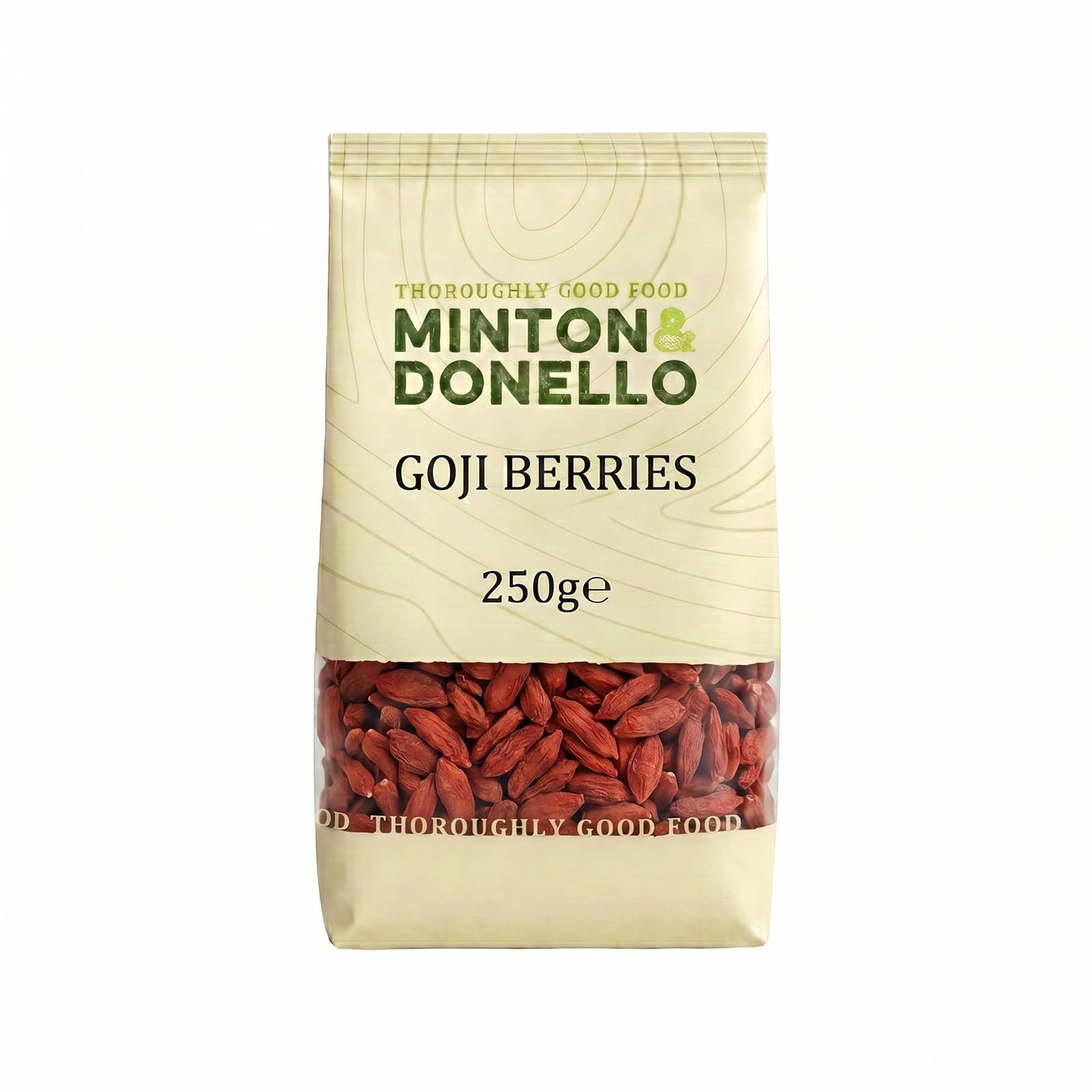 Minton & Donello Goji Berries - Sweet & Nutritious Dried Fruit Snack | 250g Pack