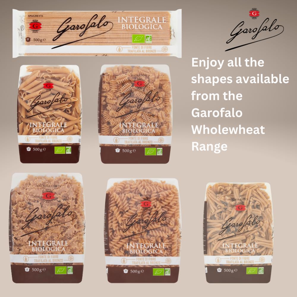 Garofalo Wholewheat Organic Farfalle Dry Pasta, 500g 6
