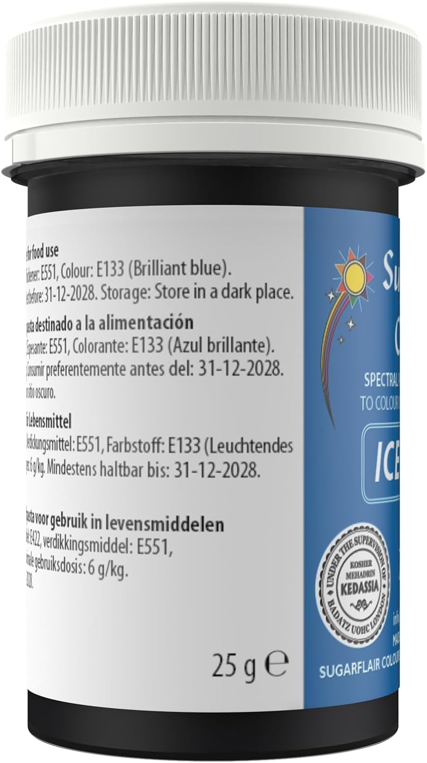 Sugarflair - Spectral Ice Blue Food Colouring Paste (30g) 3