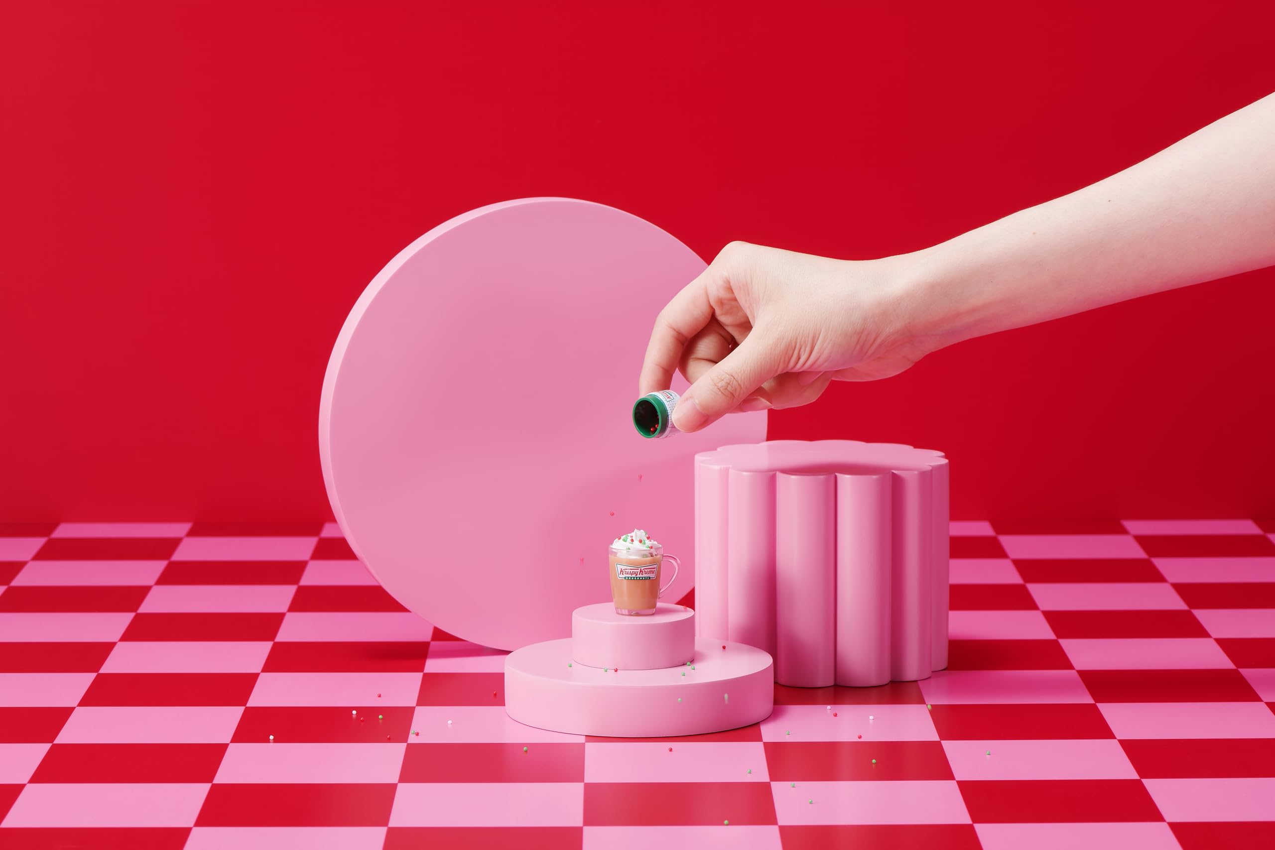 Mini Brands Create Krispy Kreme Holiday Series 1 - Mini Doughnut & Drink Replica Capsule