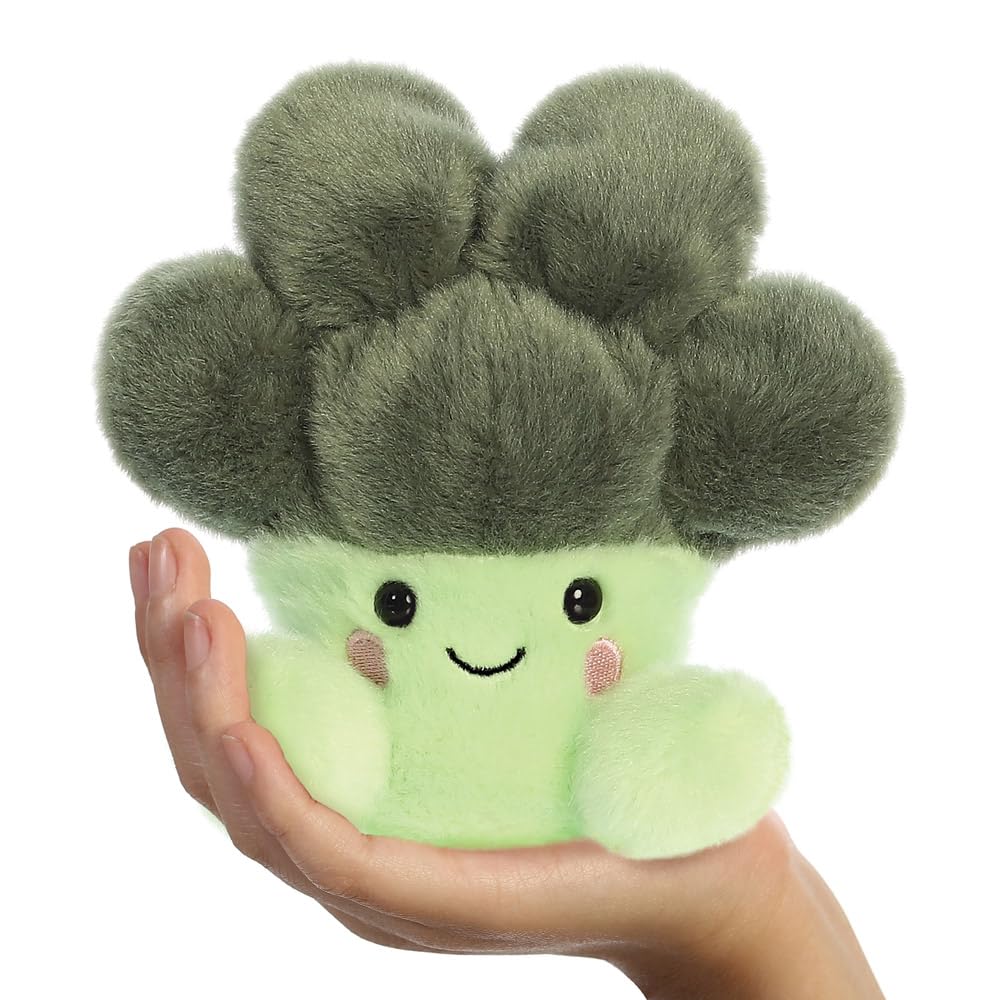 AURORA Palm Pals Luigi Broccoli Stuffed Toy - 5In Green Soft Toy for Unisex Children 2