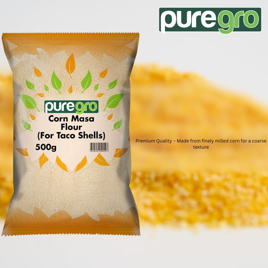 Puregro - Corn Masa Flour Coarse | Premium Taco Shell Flour 7
