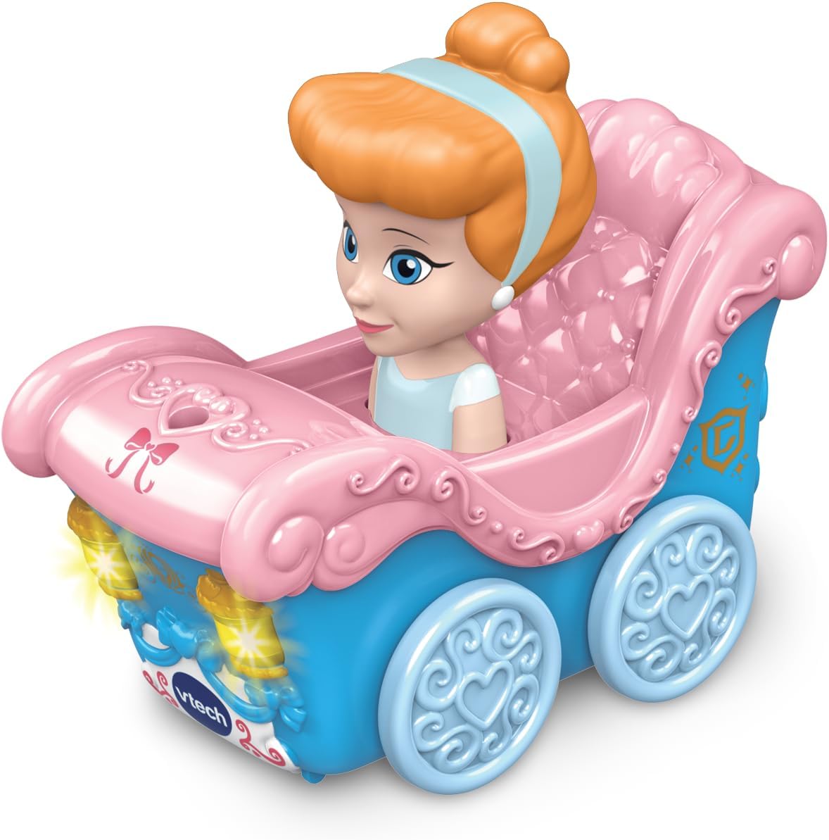 VTech Toot-Toot Drivers Cinderella's Enchanted Carriage - Interactive Musical Vehicle for Toddlers