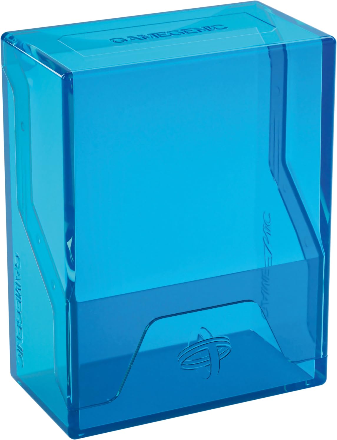 Gamegenic Bastion 50+ XL Card Box - Blue | Secure Closure | Fits Double-Sleeved Cards