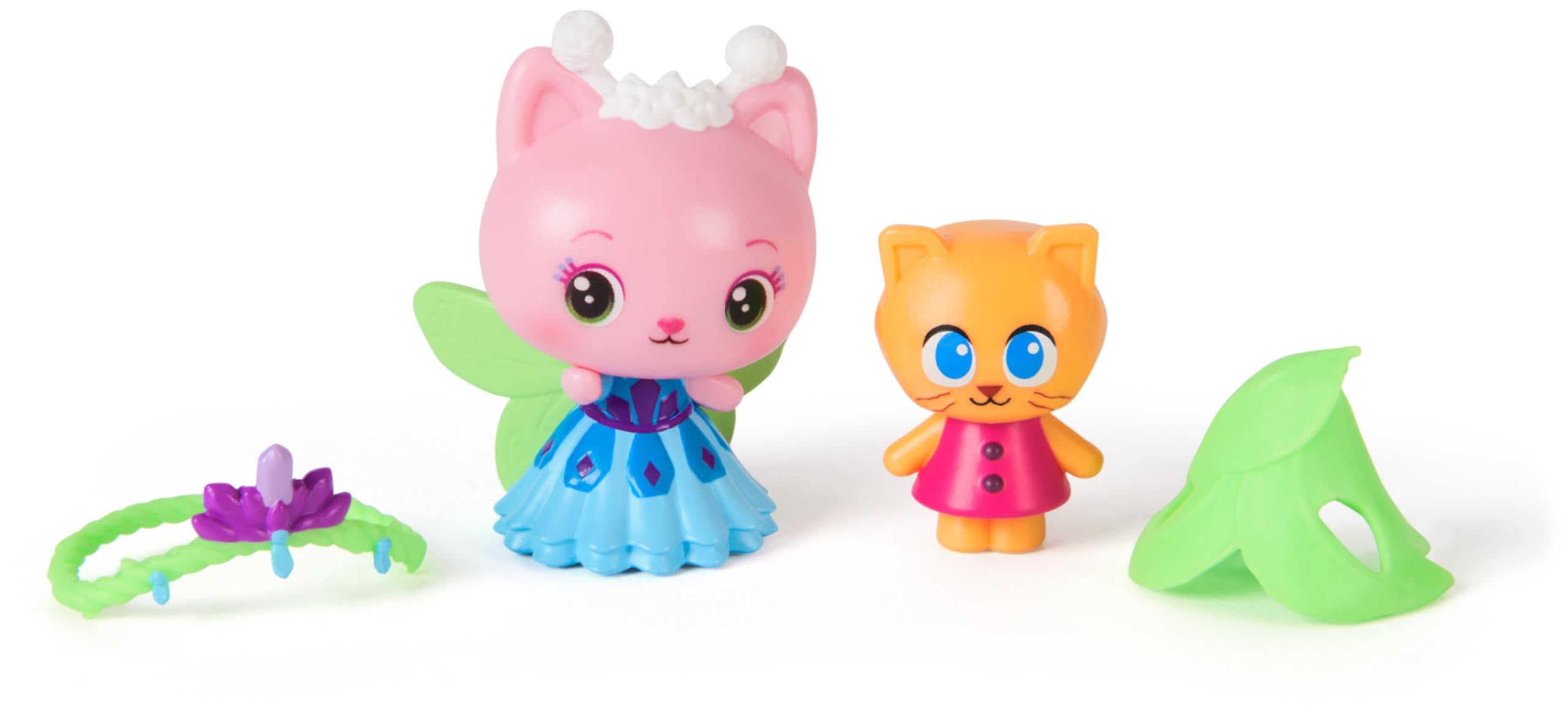 Gabby's Dollhouse Queen Kitty Fairy and Kitty Gnome Toy Figure Set 3