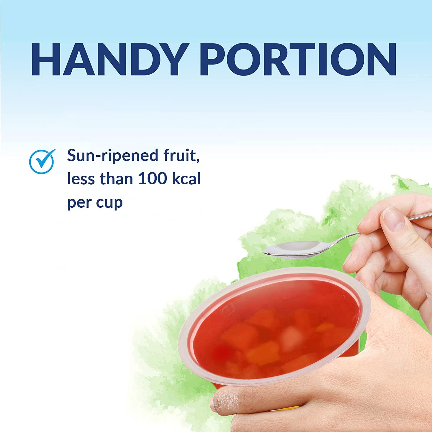 Dole Mixed Fruit in Peach Jelly - 12 x 123g Pots, 100% Natural Fruit Snack with No Added Sugar