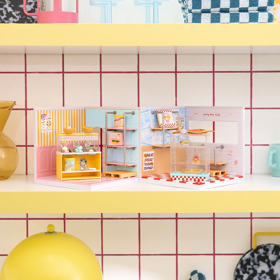 MGA's Miniverse Make It Mini Spaces Ice Cream Shop - Building Set for Kids 3+ 11