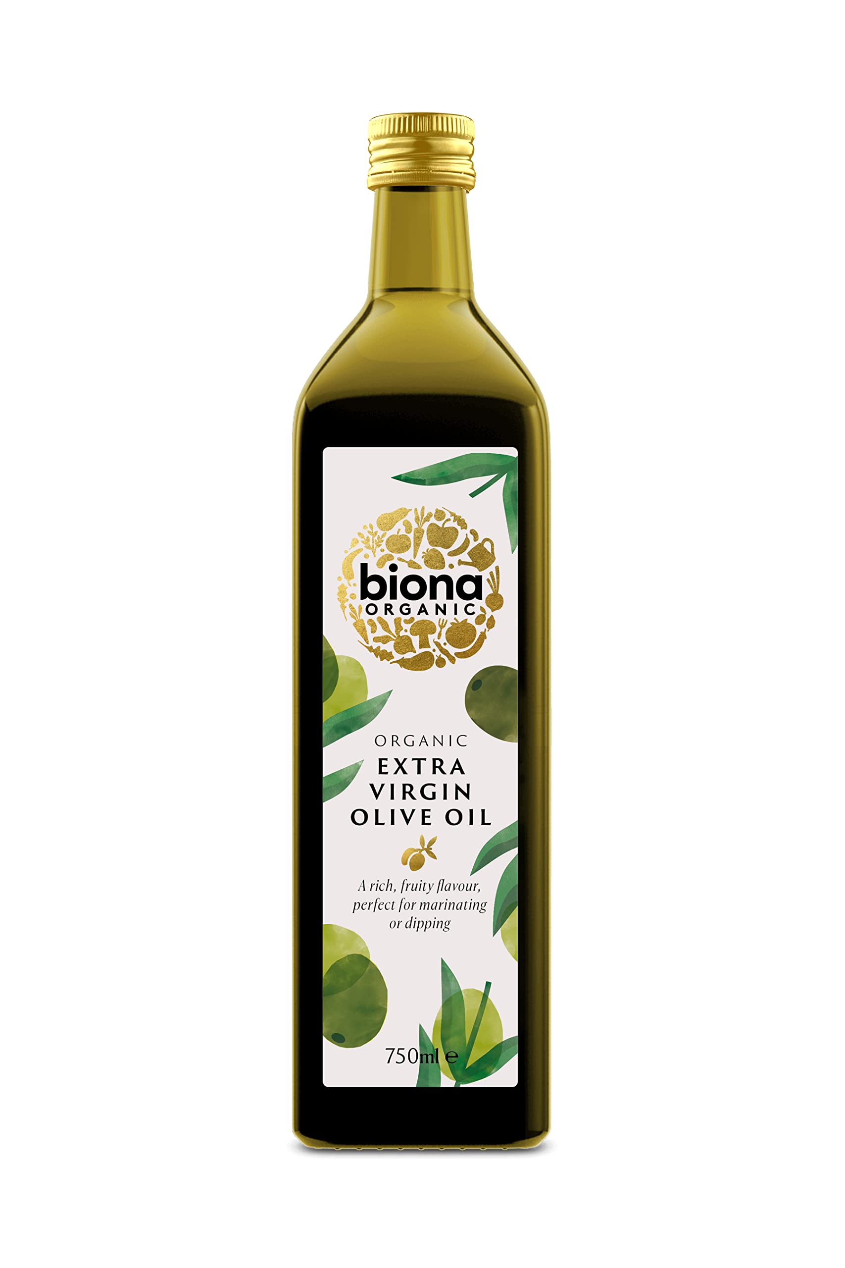 Biona Organic Extra Virgin Olive Oil - Cold Pressed | 750ml | Rich Fruity Flavour