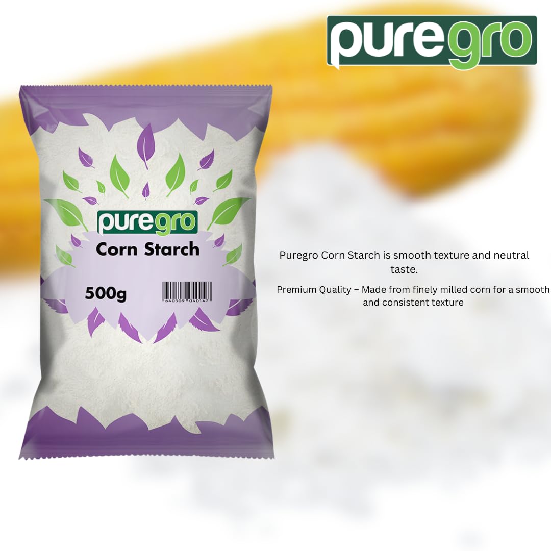 Puregro - Corn Starch Premium Quality Fine Texture for Cooking, Baking & Thickening 4