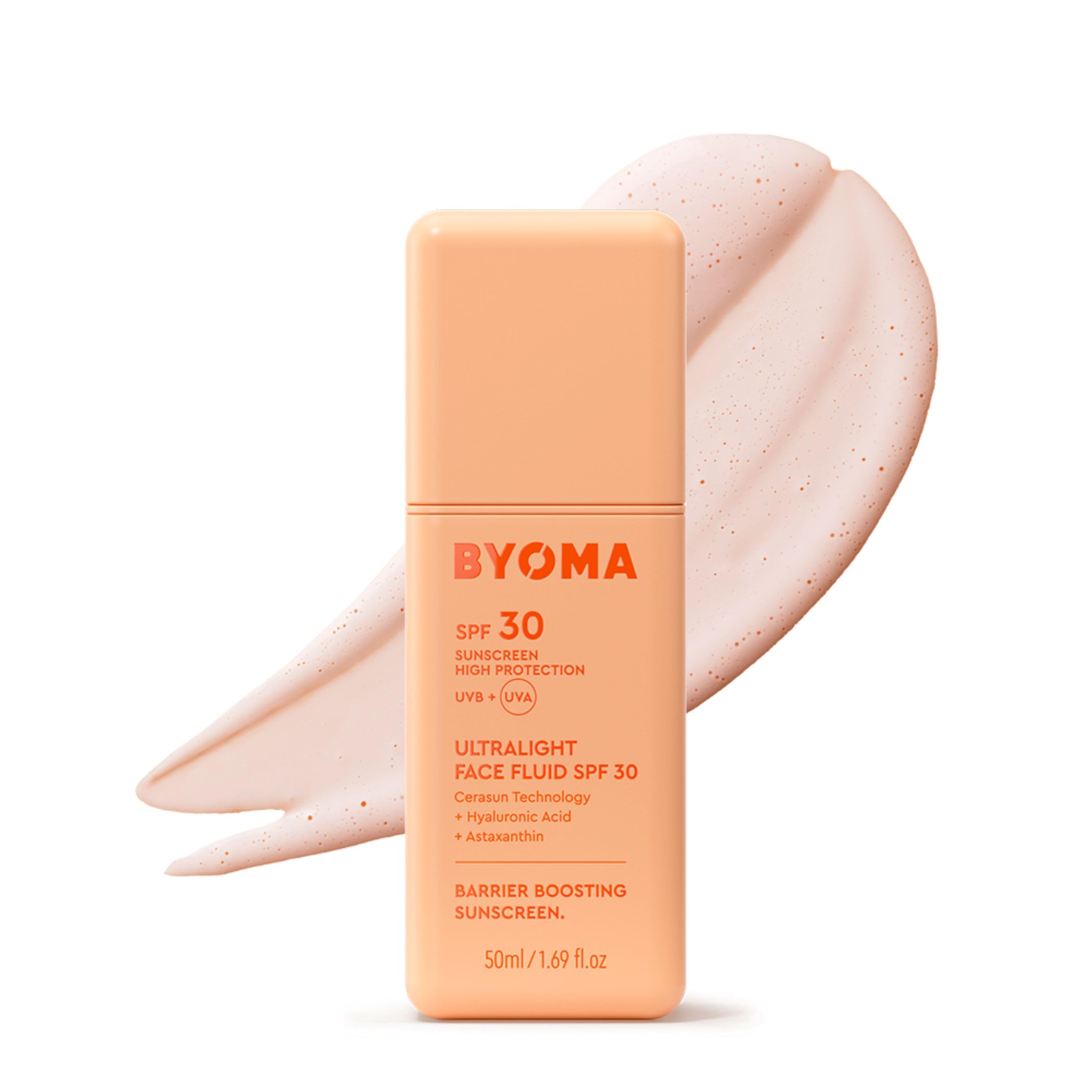 BYOMA SPF 30 Face Fluid - Hydrating, Barrier-Strengthening, Luminous Glow | 50ml