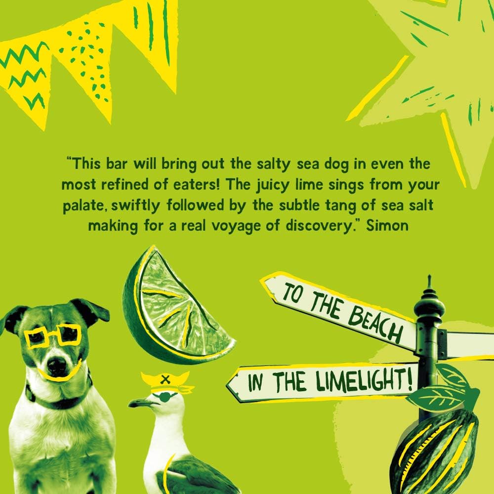 Montezuma - Sea Dog 70% Cocoa Dark Chocolate with Sea Salt & Lime, Vegan Gluten-Free Bar 3