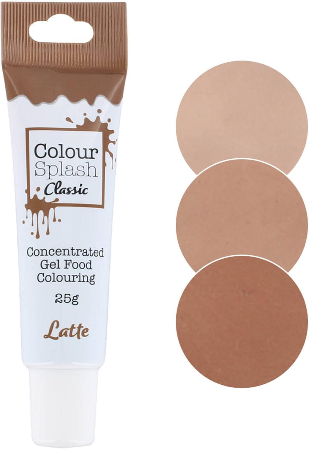 Colour Splash - Latte Food Colouring Gel | Highly Concentrated, Easy to Use Squeezy Tube
