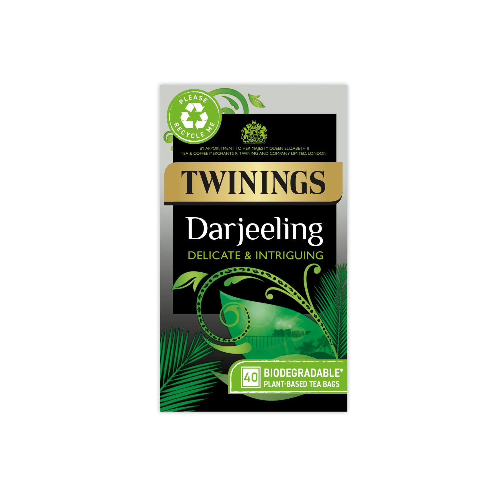 Twinings Darjeeling Black Tea - 40 Vegan Teabags | Light, Delicate Flavor | 100g 1