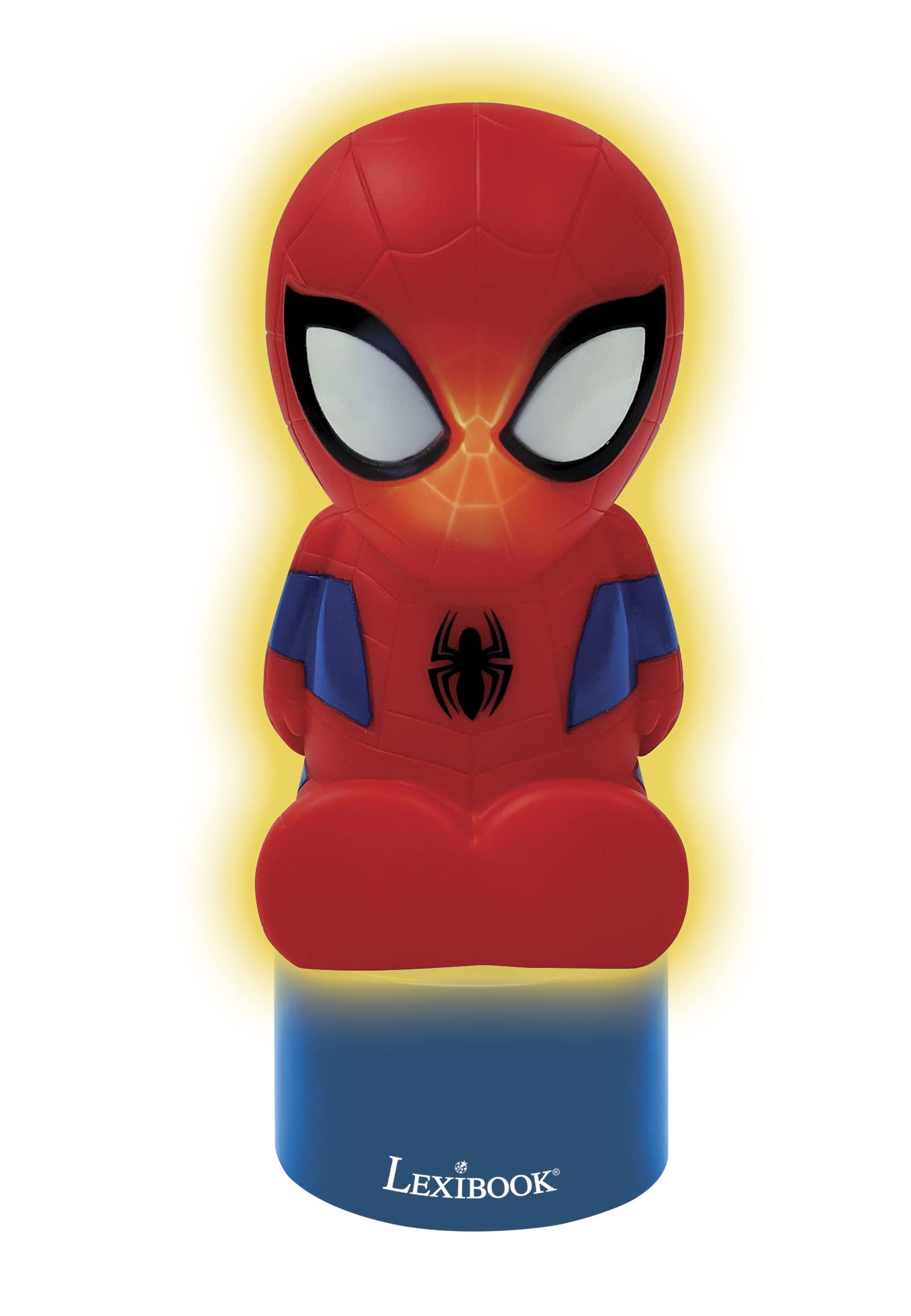 Spiderman Nightlight and Speaker with Color Change, Battery Operated, Blue/Red - NS01SP 12