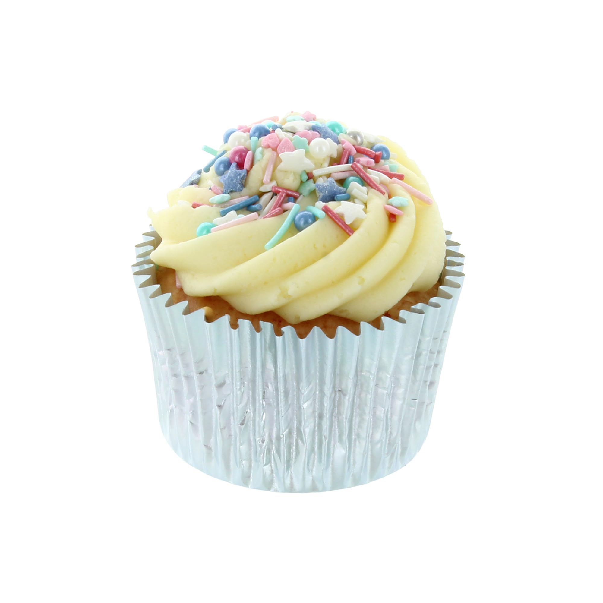 Baked with Love - Party Fun Sprinkles Mix | Blue, Pink & White Edible Cake Decorations | 90g Resealable Bottle 3