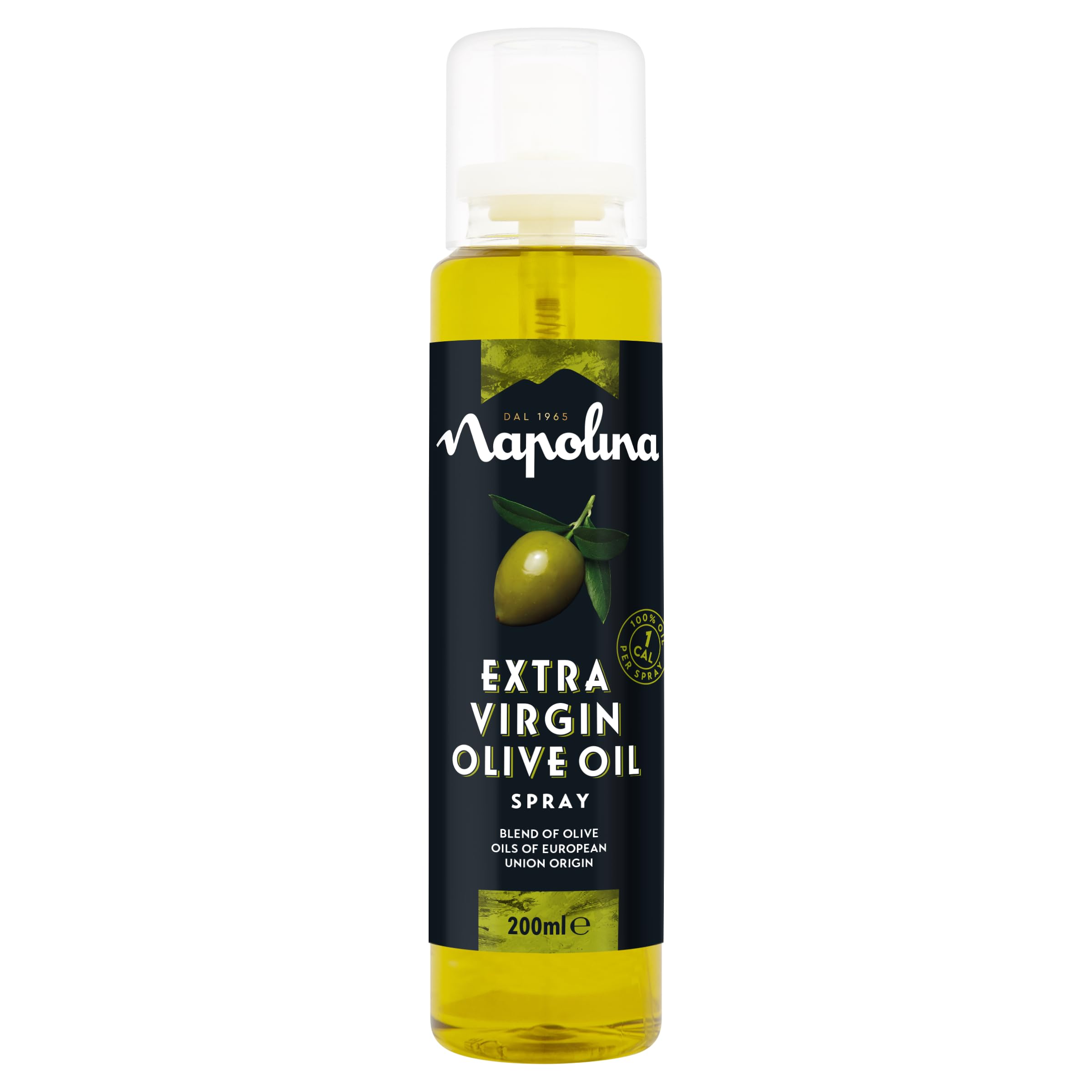 Napolina Extra Virgin Olive Oil Spray - 100% Pure EVOO, 200 ml Spray Can