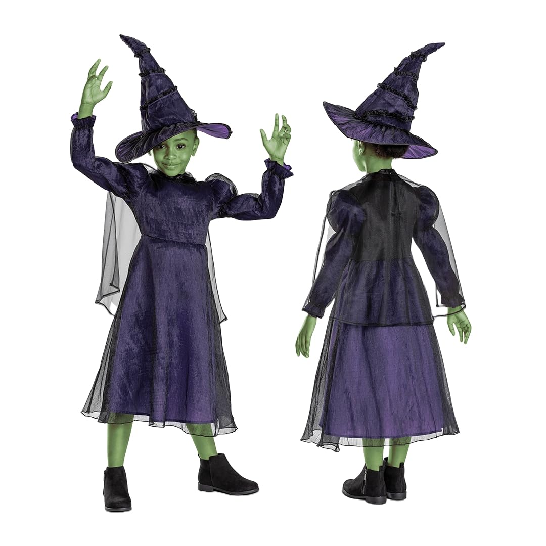 Disguise Elphaba Deluxe Costume - Kids Fancy Dress