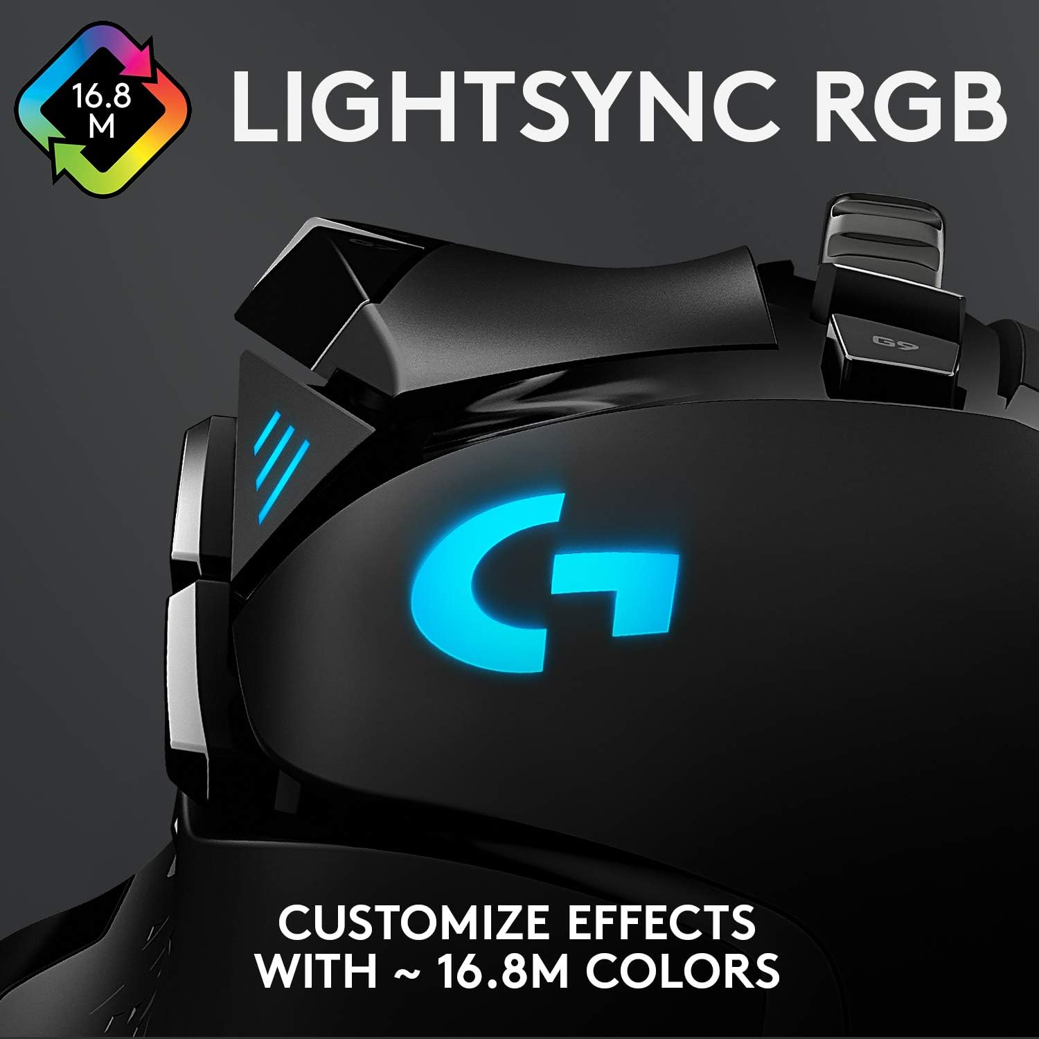 Logitech G502 HERO High Performance Wired Gaming Mouse - 25,600 DPI, 11 Programmable Buttons, Adjustable Weights, RGB LIGHTSYNC 4