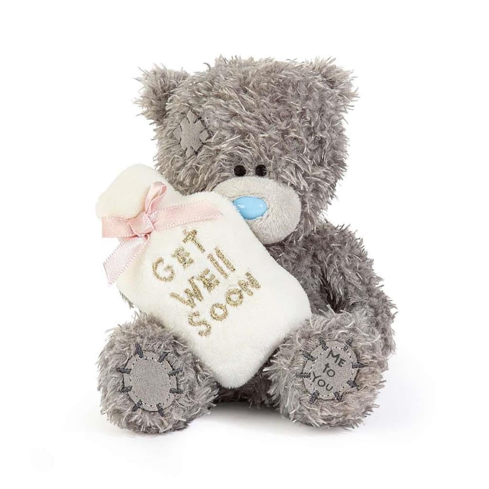 Me To You Tatty Teddy Get Well Soon Bear with Hot Water Bottle Plush | 10cm High