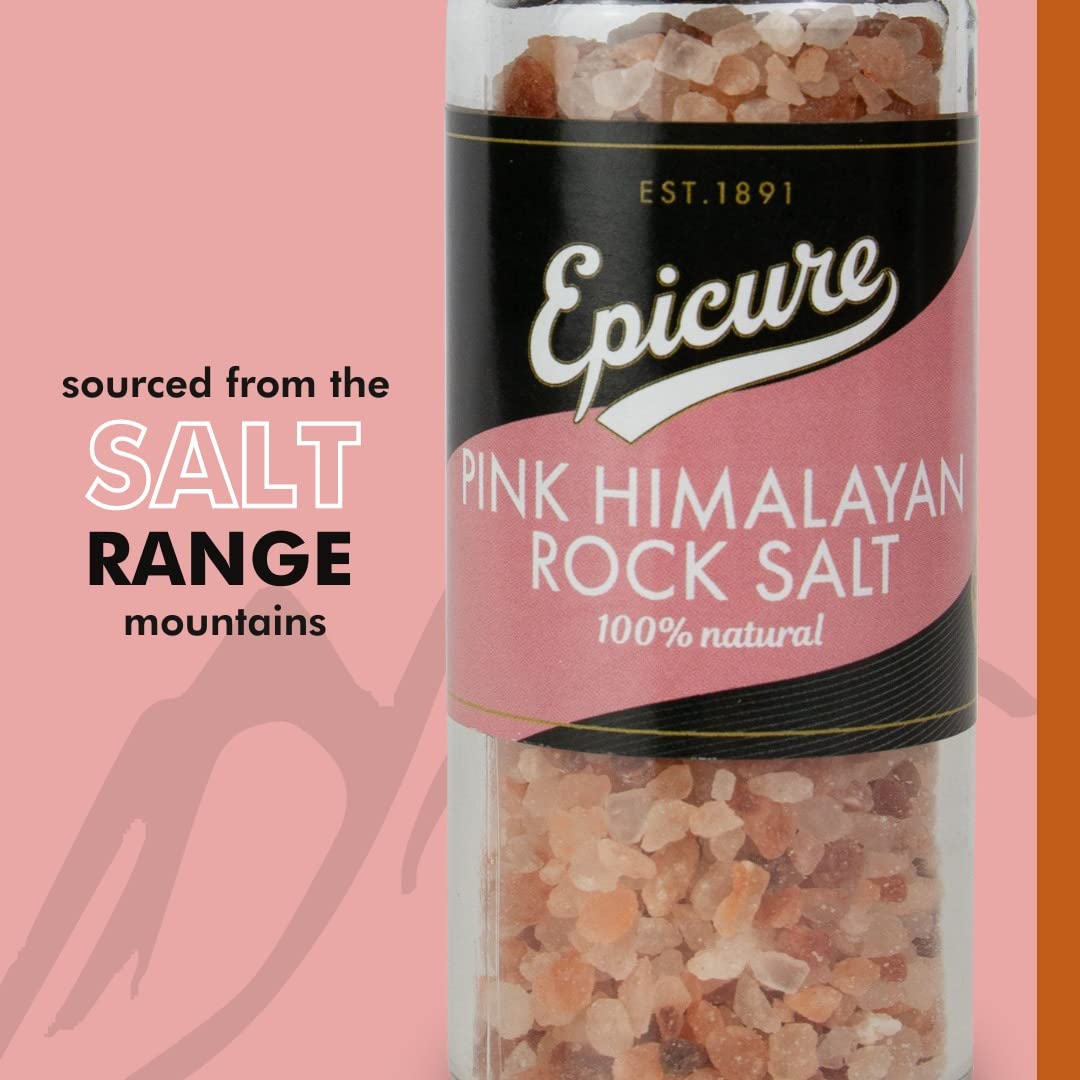 Epicure - Pink Himalayan Rock Salt Freshly Ground Seasoning Grinders, 320 g 6