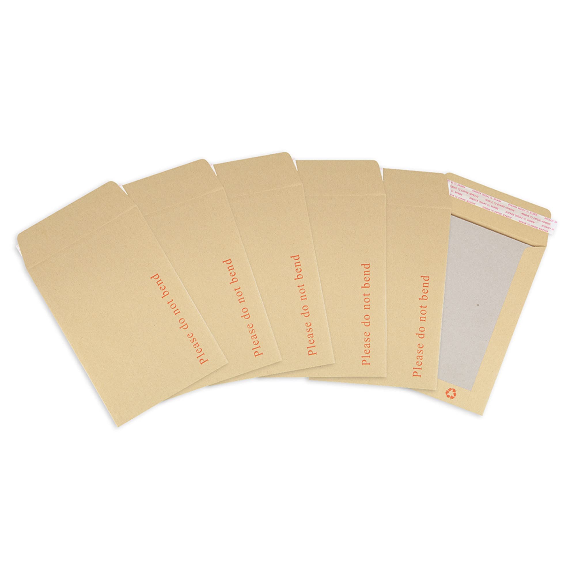 Postmaster Do Not Bend Envelopes A5 Hardback, Peel Seal | 10 Pack | PEFC Certified 7