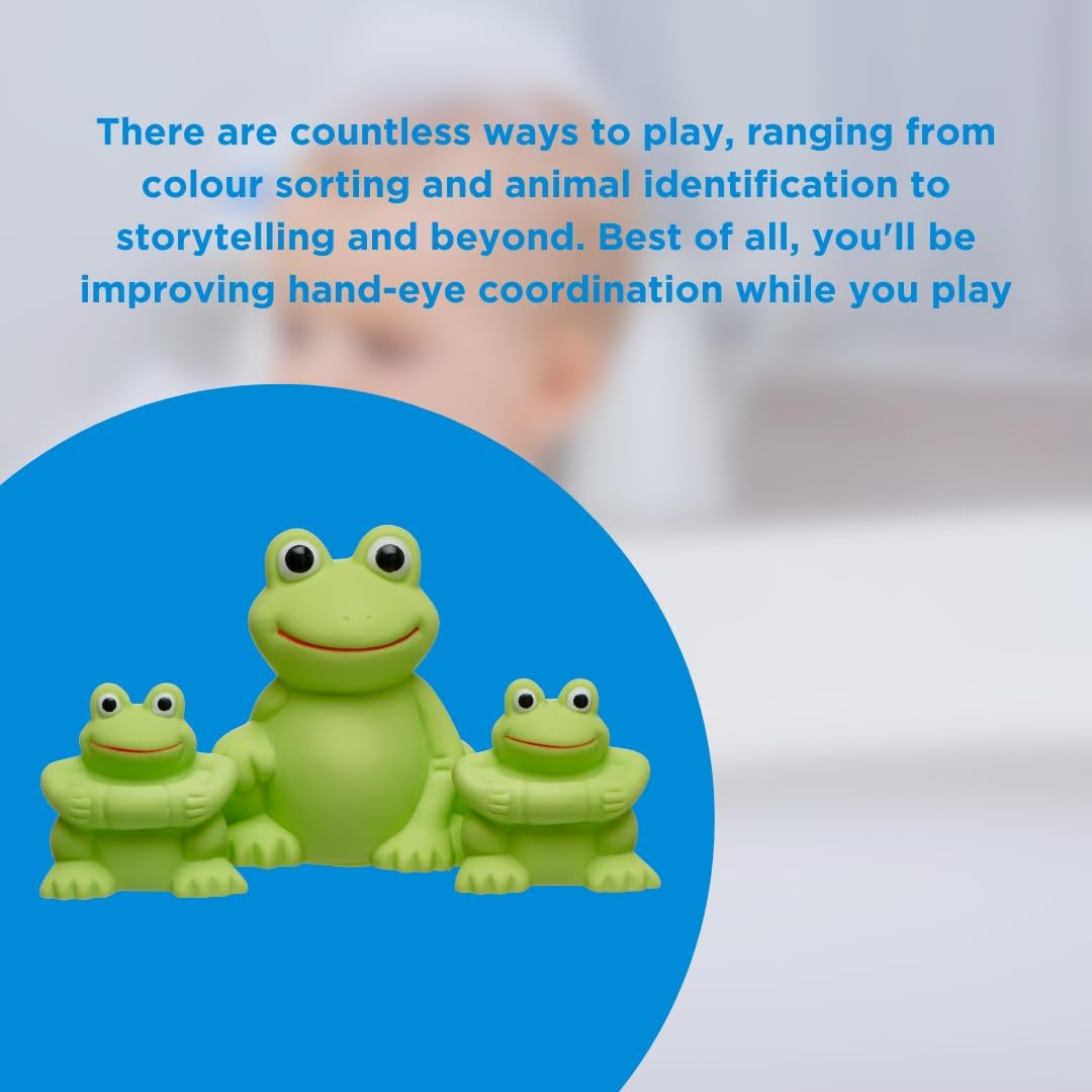 Vital Baby Splash Bath Squirters - 3 Duck & 3 Frog Bath Toys for Imaginative Play 4