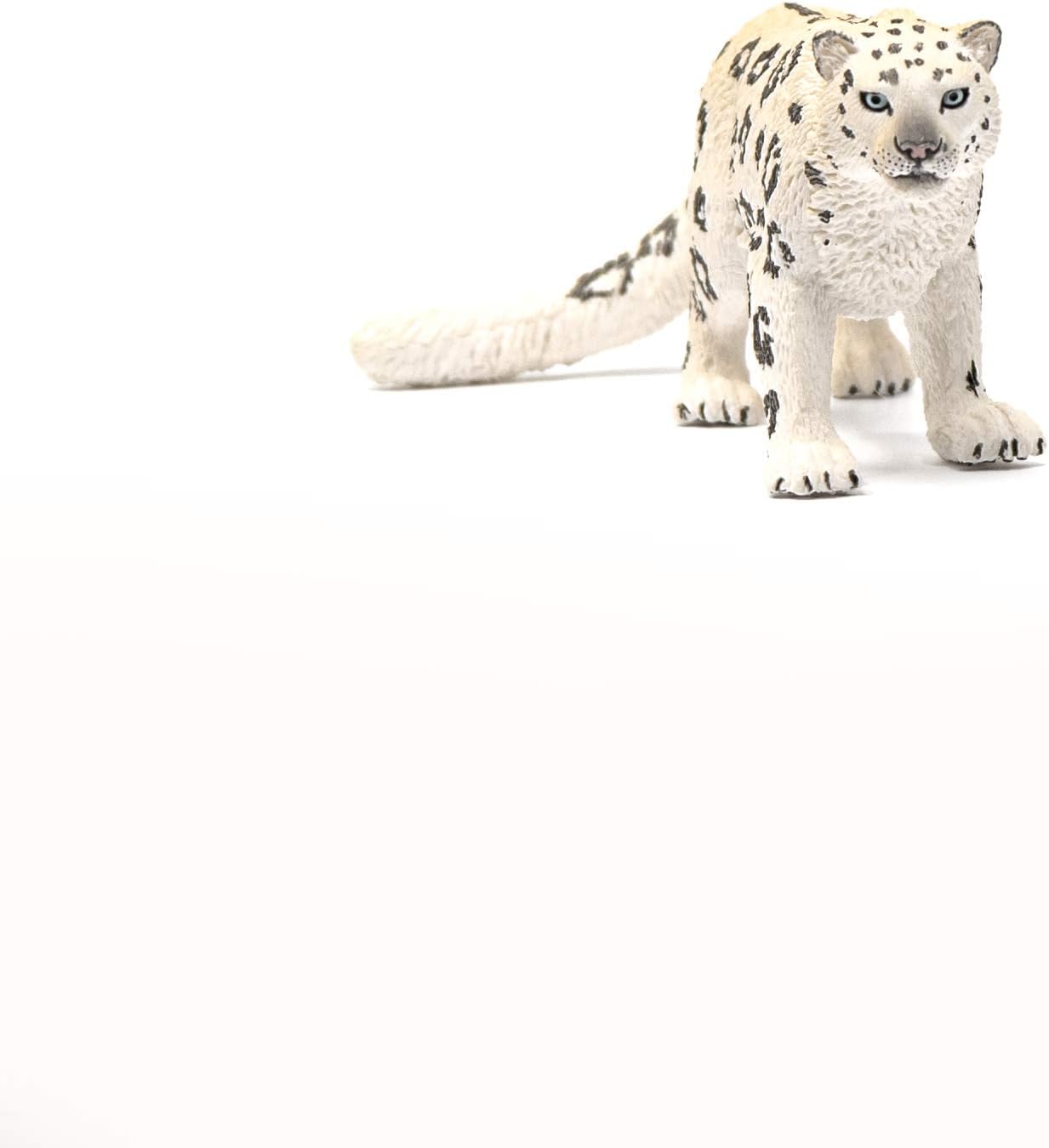 Schleich 14838 Snow Leopard Wildlife Figure - Detailed Animal Playset for Kids