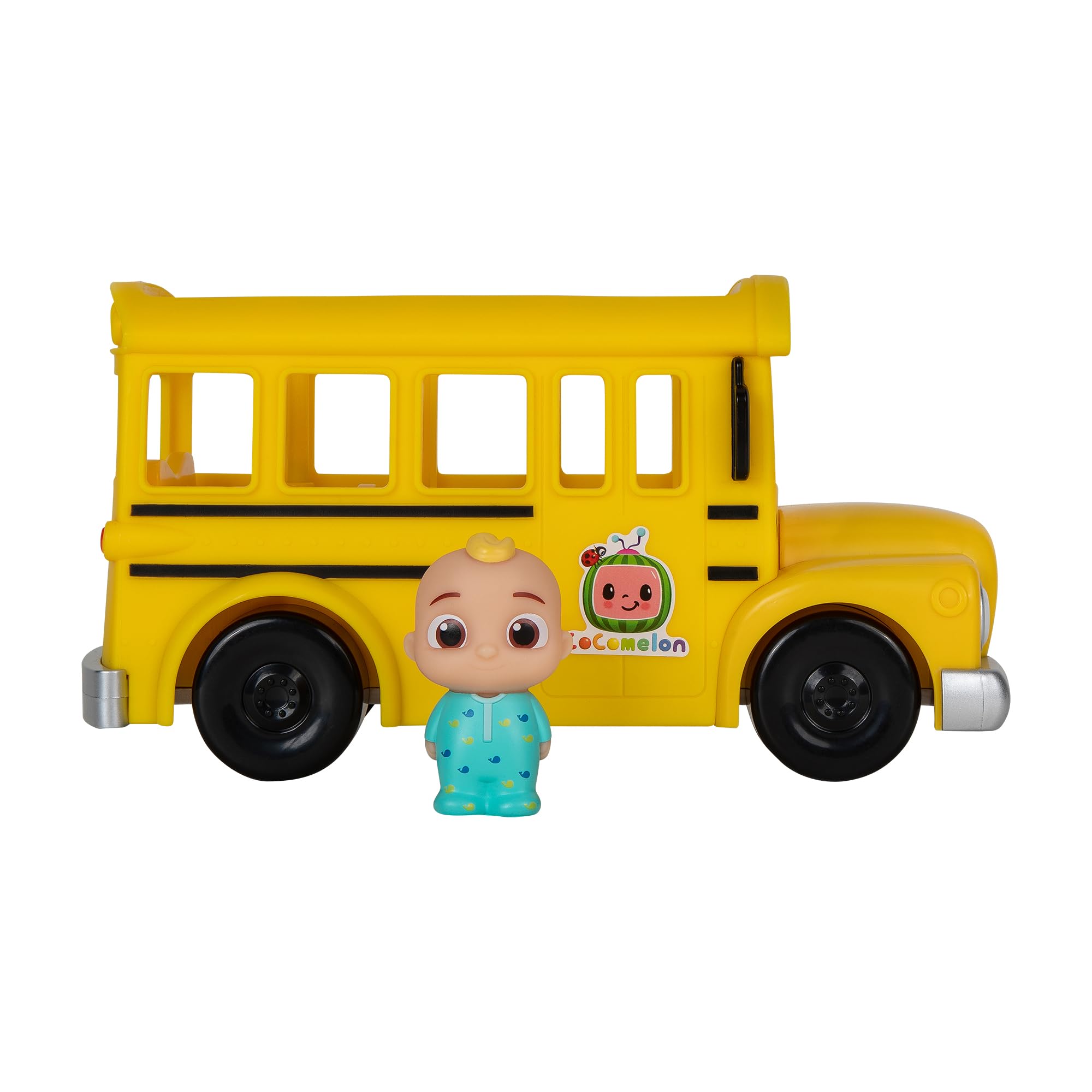 CoComelon Musical Yellow School Bus with JJ Figure - Interactive Vehicle Toy for Kids 3
