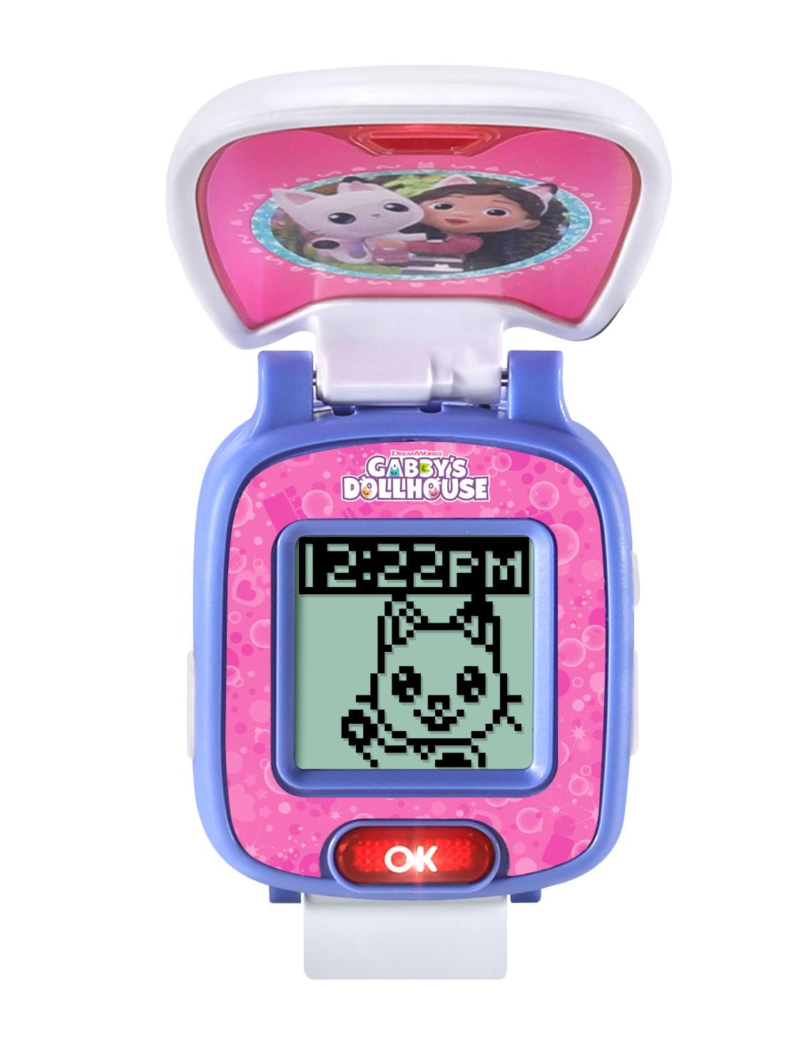 VTech Pandy Paws' Paw-Tastic Watch - Gabby's Dollhouse Electronic Kids Watch with Games & Timer, Ages 3-6 4