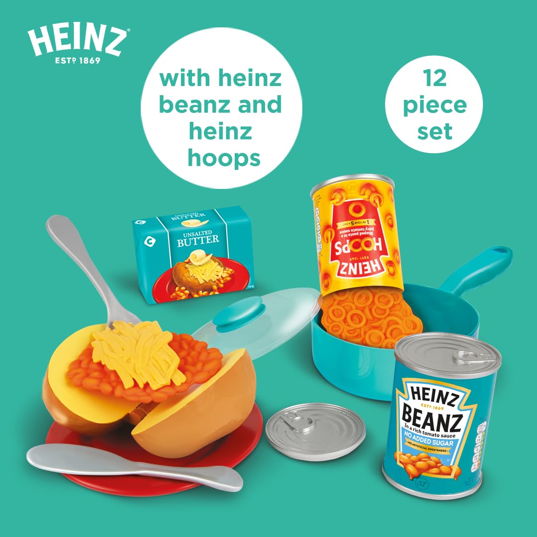 Casdon Heinz Beanz & Hoops Make & Play Set - Pretend Play Kitchen Toy for Ages 2+ 6