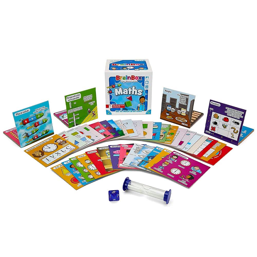 BrainBox Mathe-Kartenspiel | 55 Lehrplan-basierte Karten | Ab 8 Jahren | 1+ Spieler | 10-Minuten-Spiel 3
