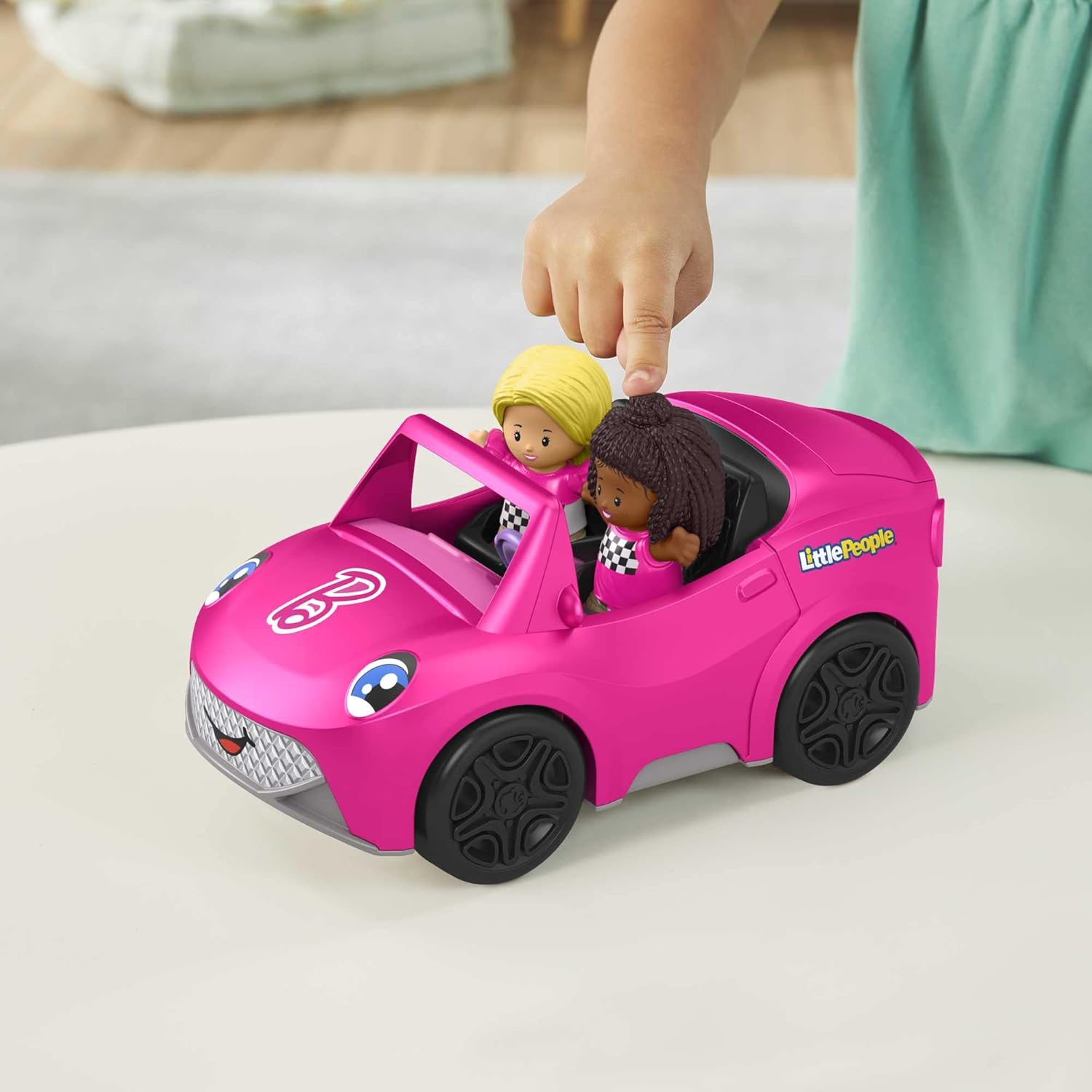 Barbie HJN53 Convertible Playset - Musical Push-Along Vehicle with Figures for Toddlers 3