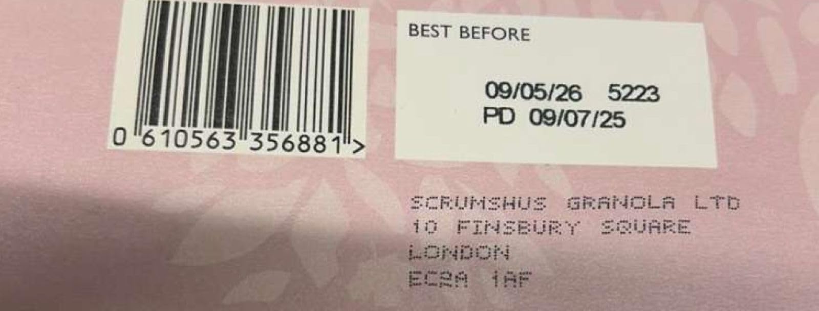 Scrumshus - Vegan & Gluten Free Granola (500g) with Maple & Agave Syrup, No Added Salt, Sugar or Preservatives