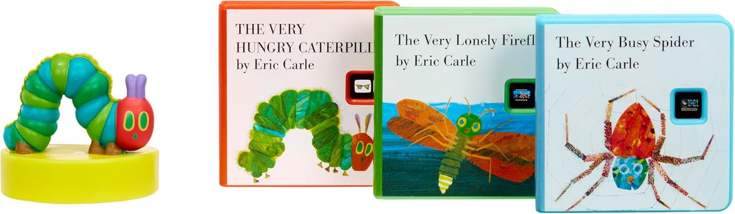 Little Tikes Story Dream Machine Collection - 3 Eric Carle Stories & Light-Up Caterpillar - Ages 3+ 4