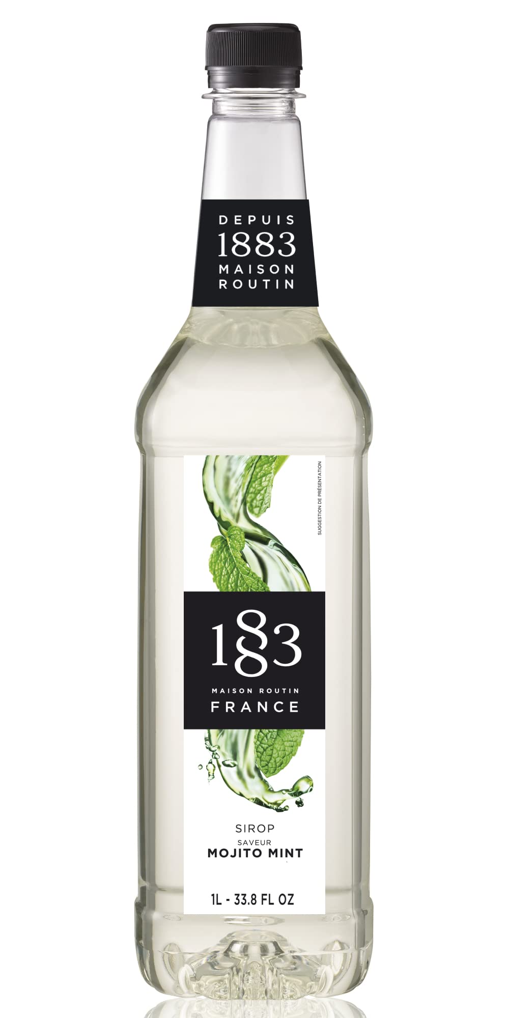 1883 MAISON ROUTIN Premium Mojito Mint Syrup - Refreshing Herbal Flavour | 1261g Liquid 1