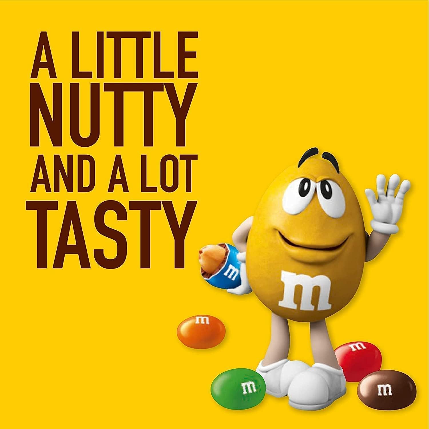 M&M's Peanut Chocolate Sharing Pouch - Milk Chocolate & Roasted Peanut, 200g 4