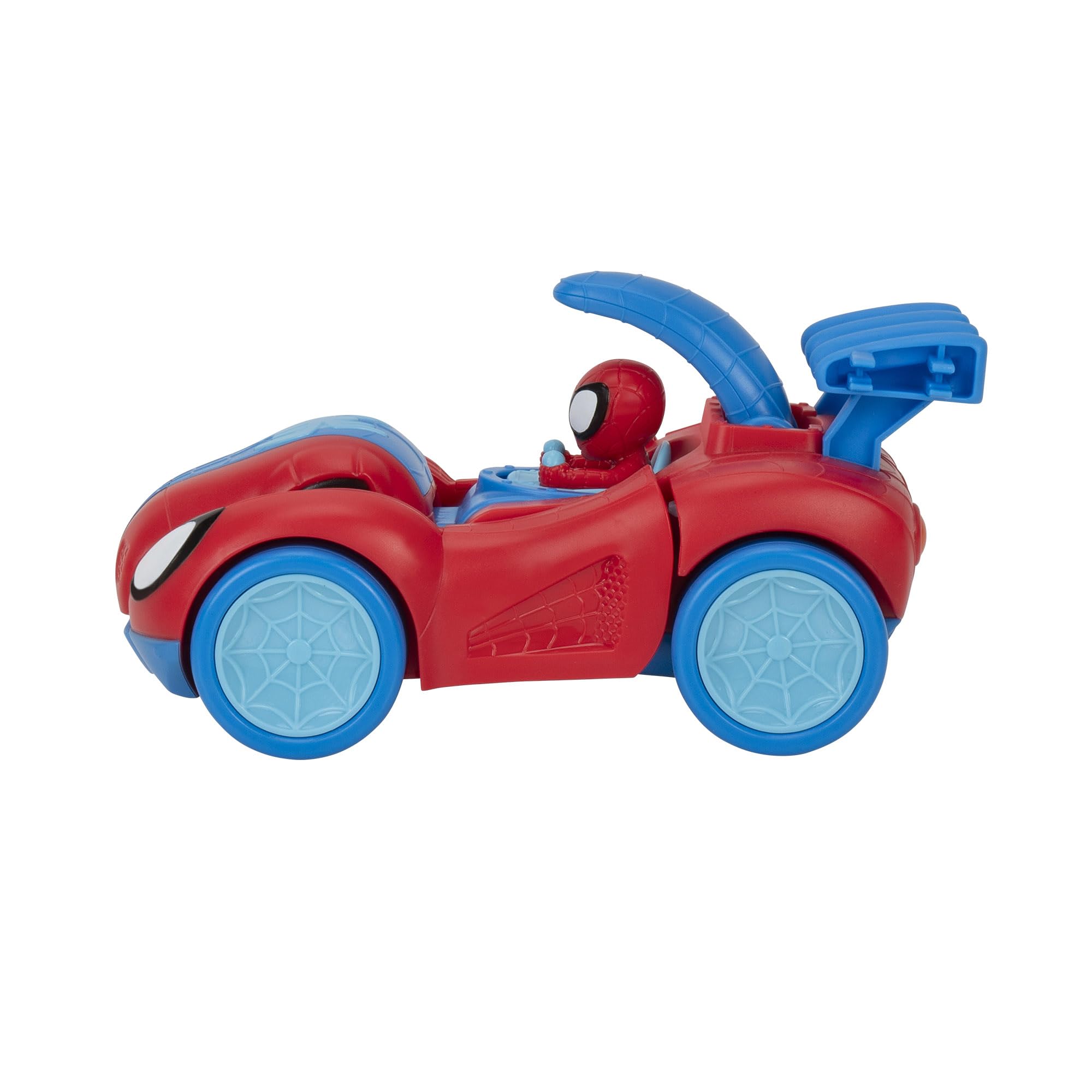 Spidey-Rex Racer - 8-Inch Transforming Vehicle with Sound Effects & Web Darts 8